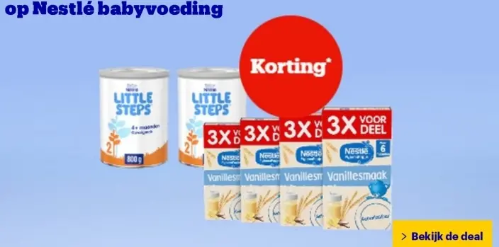 Aanbieding: Nestle babyvoeding