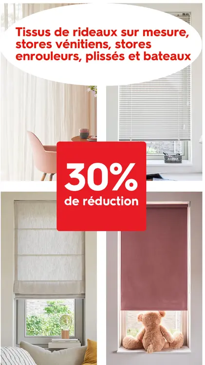 Offre: tissues de rideaux sur mesure