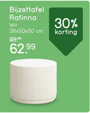 Aanbieding: Tuinbijzettafel Rafinna - zand - 38x50x50 cm