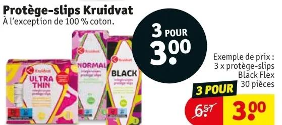 Offre: Protège-slips