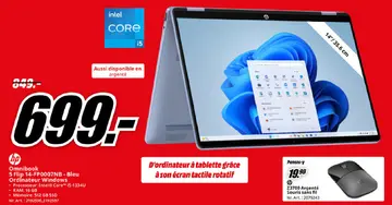 Offre: Omnibook 5 Flip 14-FP0007NB - Bleu Ordinateur