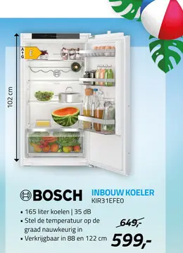Aanbieding: Bosch inbouw koeler