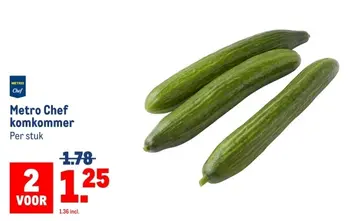Aanbieding: Metro Chef komkommer