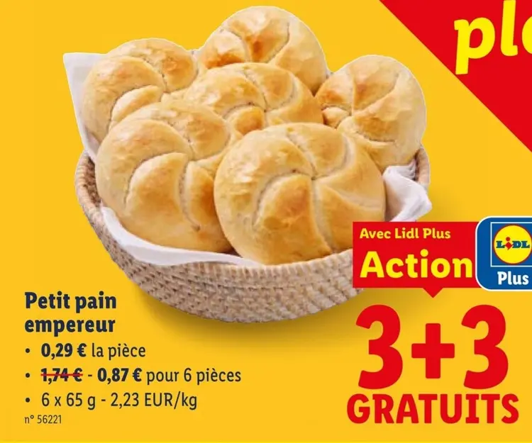 Offre: Petit pain empereur