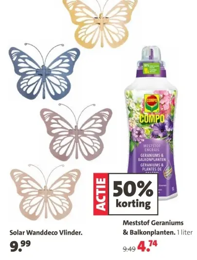 Promotie: Meststof Geraniums & Balkonplanten.