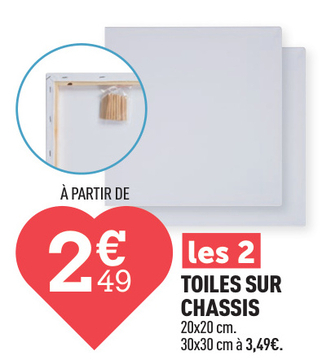 Offre: TOILES SUR CHASSIS