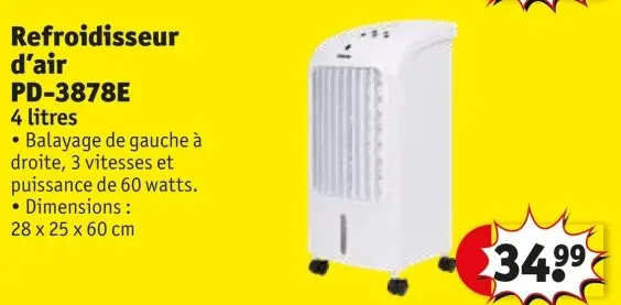 Offre: Refroidisseur d'air PD-3878E