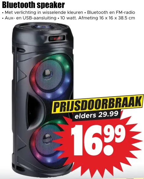 Aanbieding: Bluetooth speaker