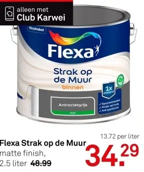 Aanbieding: Flexa Strak op de Muur