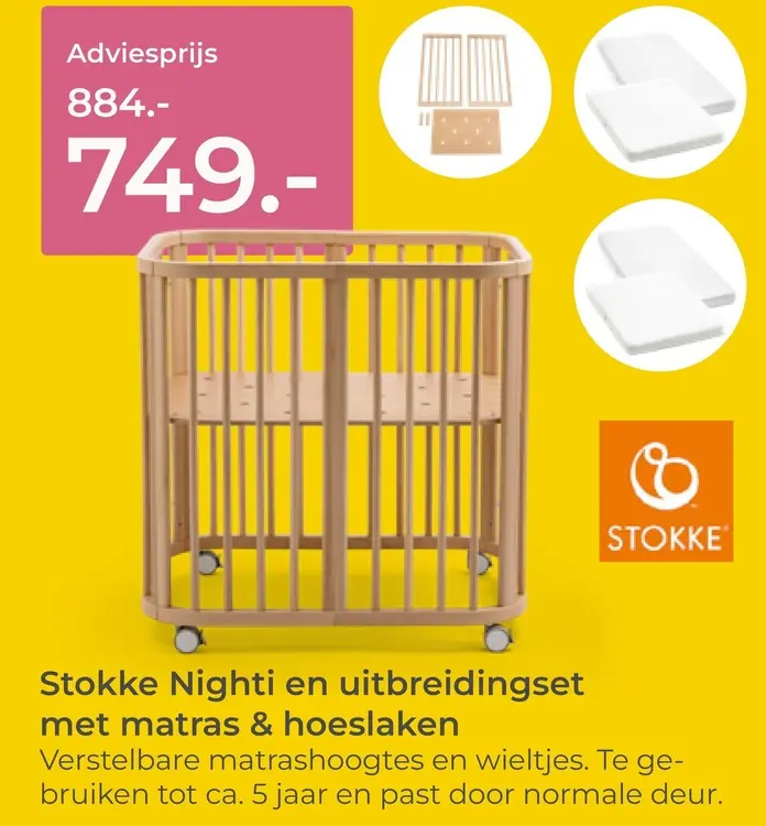 Aanbieding: Nighti en uitbreidingsset met matras &