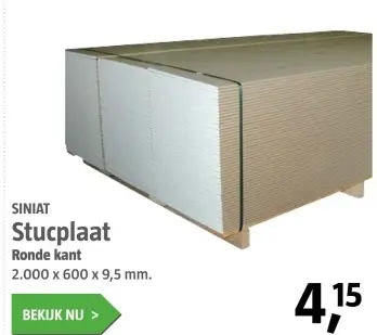Aanbieding: Stucplaat