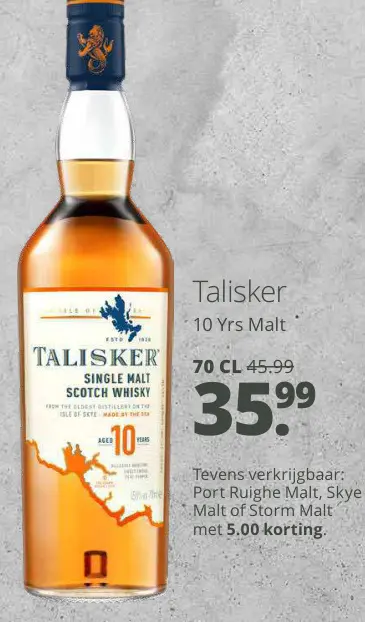 Aanbieding: Talisker 10 Yrs Malt