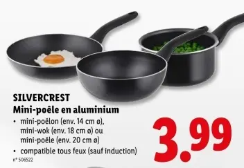 Offre: Mini-poêle en aluminium