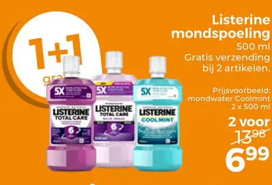 Aanbieding: Listerine mondspoeling