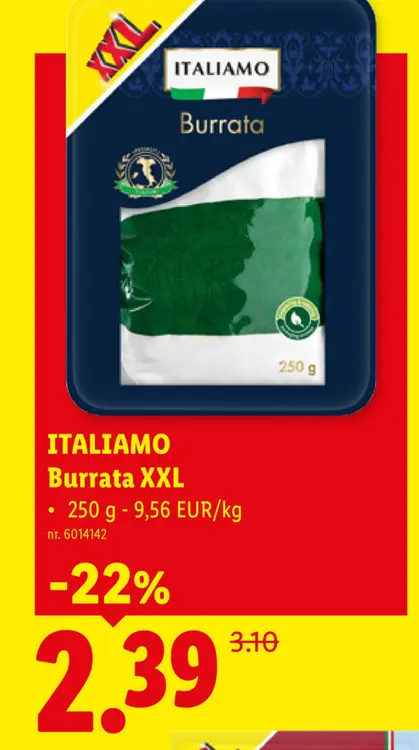 Promotie: Burrata XXL