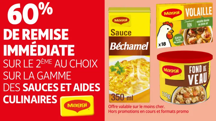 Promotie: La gamme des sauces et aides culinaires
