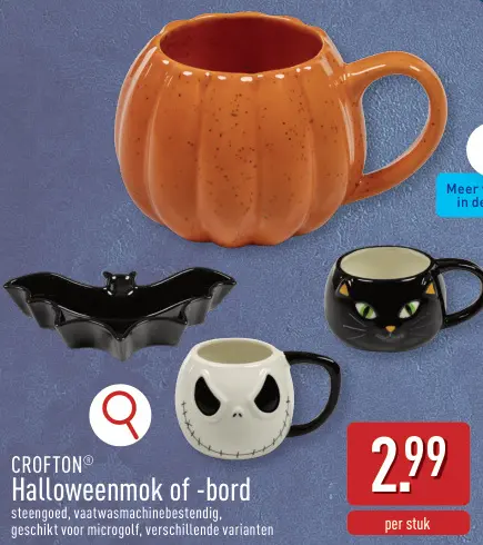 Promotie: Halloweenmok of -bord