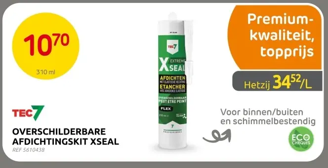 Promotie: Overschilderbare afdichtingskit xseal