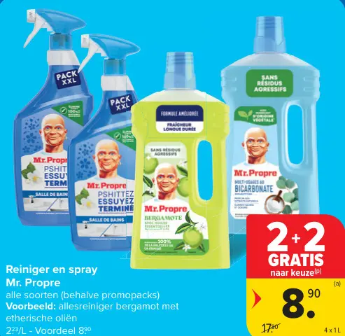 Promotie: Reiniger en spray