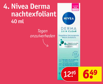 Aanbieding: Nivea Derma nachtexfoliant