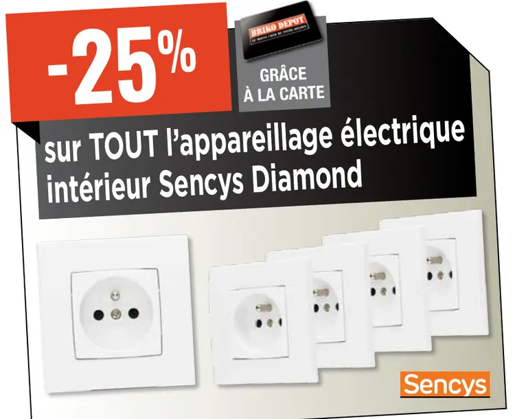 Offre: l'appareillage électrique intérieur Sencys Di