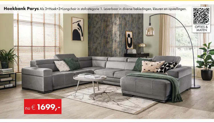 Aanbieding: Parys hoekbank