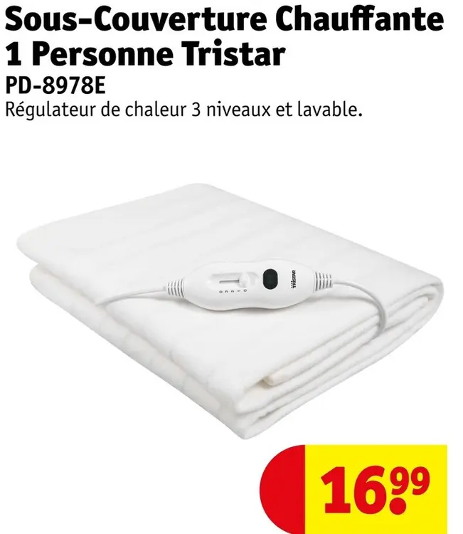 Offre: Sous-Couverture Chauffante 1 Personne