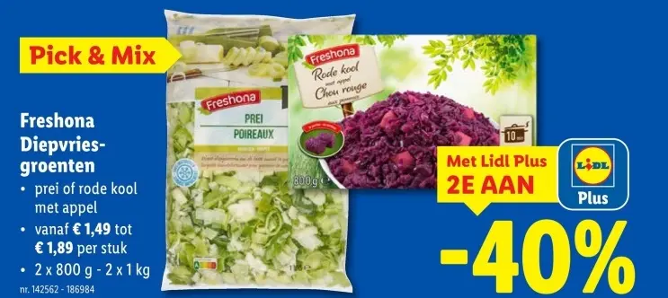Promotie: Diepvriesgroenten