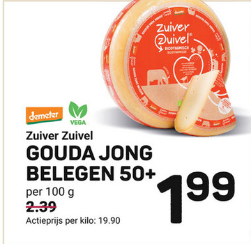 Aanbieding: Zuiver Zuivel GOUDA JONG BELEGEN 50+