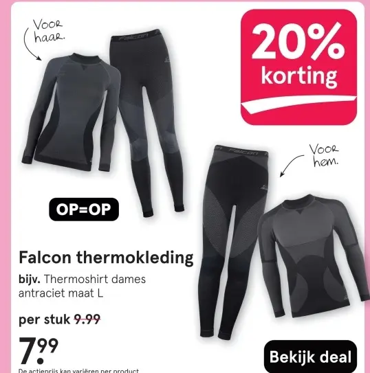 Aanbieding: Falcon thermokleding