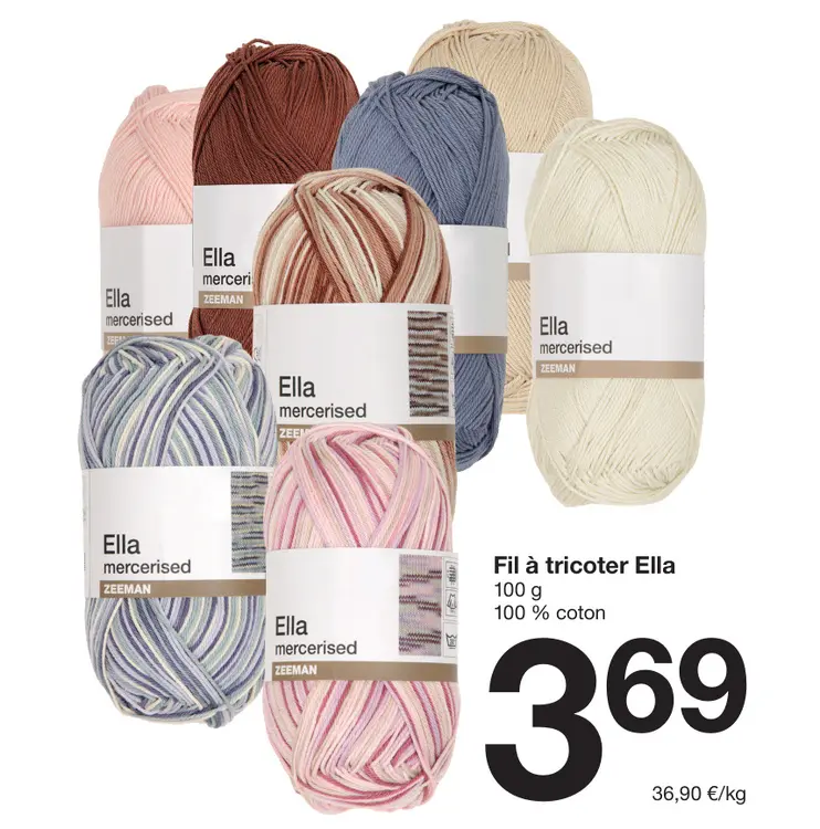 Offre: Fil à tricoter Ella