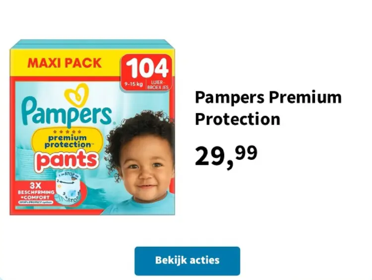 Aanbieding: Pampers Premium Protection