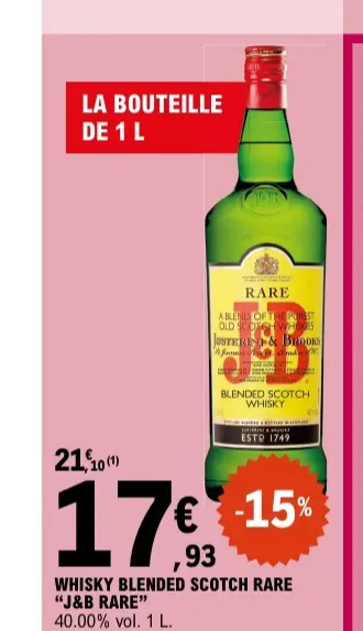 Offre: Whisky blended scotch