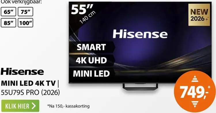 Aanbieding: U79S PRO (2026) Mini LED 4K TV