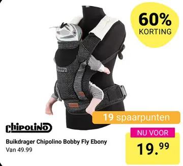Aanbieding: Buikdrager Chipolino Bobby Fly Ebony