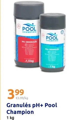 Offre: Granulés pH+ Pool Champion