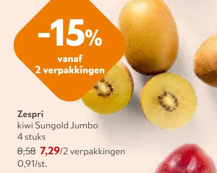 Promotie: kiwi Sungold Jumbo