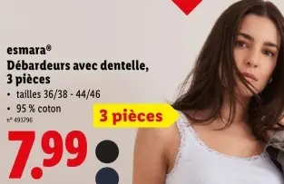 Offre: Débardeurs avec dentelle