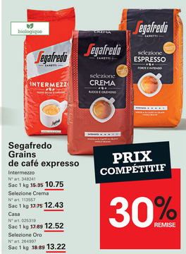 Offre: Segafredo Grains de café expresso Intermezzo