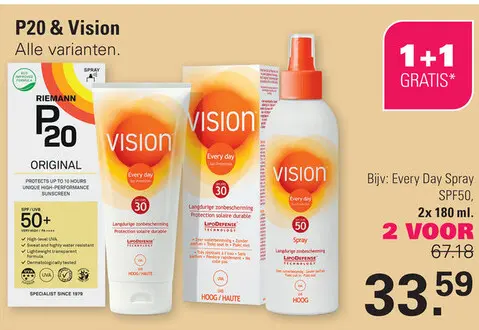 Aanbieding: P20 & Vision Alle varianten