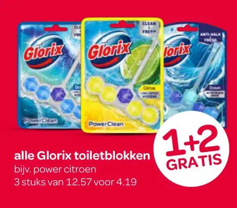 Aanbieding: Glorix toiletblokken