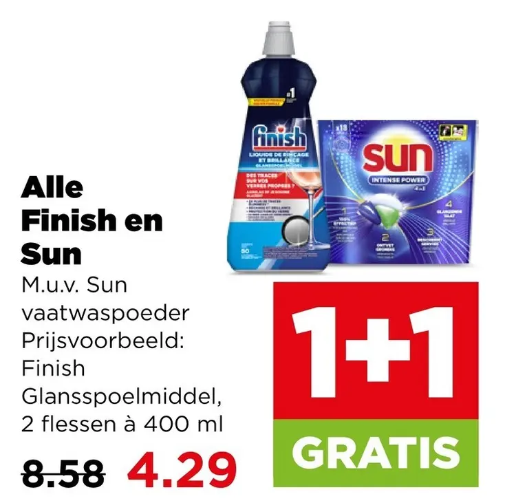 Aanbieding: Alle Finish en Sun