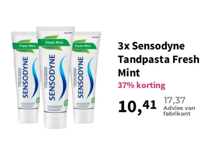 Aanbieding: Sensodyne Tandpasta Fresh Mint