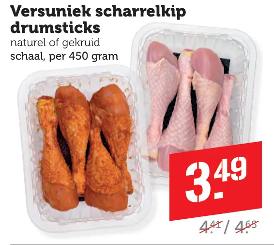 Aanbieding: Versuniek scharrelkip drumsticks