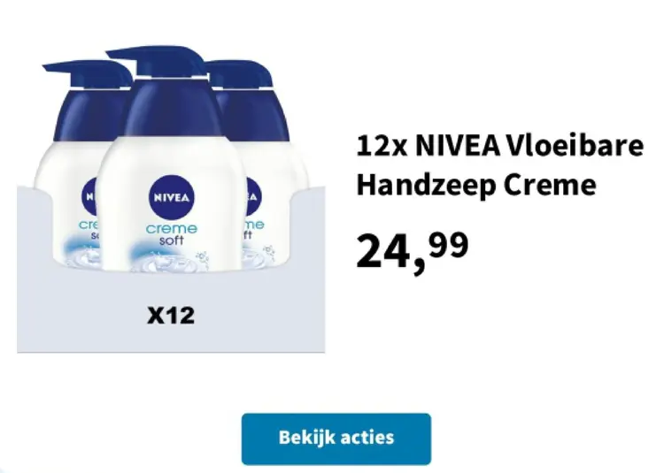 Promotie: NIVEA Vloeibare Handzeep Creme