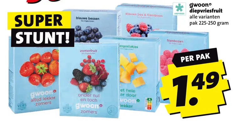 Aanbieding: Diepvriesfruit