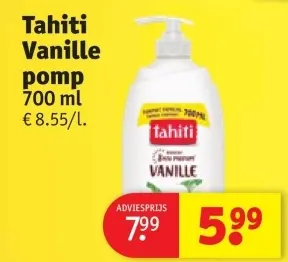 Promotie: Tahiti Vanille pomp