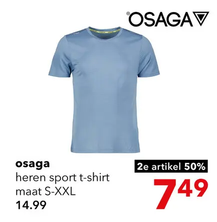 Aanbieding: heren sport t-shirt
