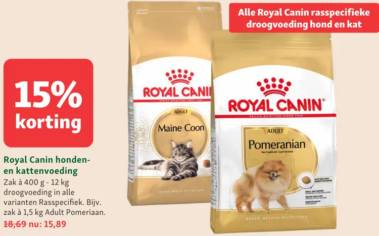 Aanbieding: Honden- en kattenvoeding