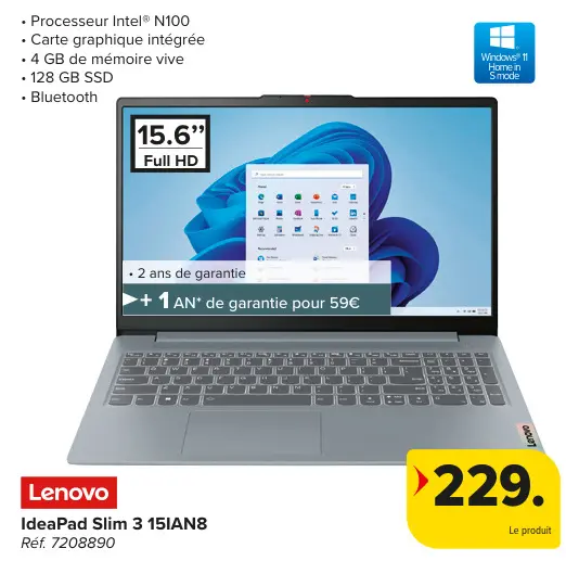 Offre: IdeaPad Slim 3 15IAN8